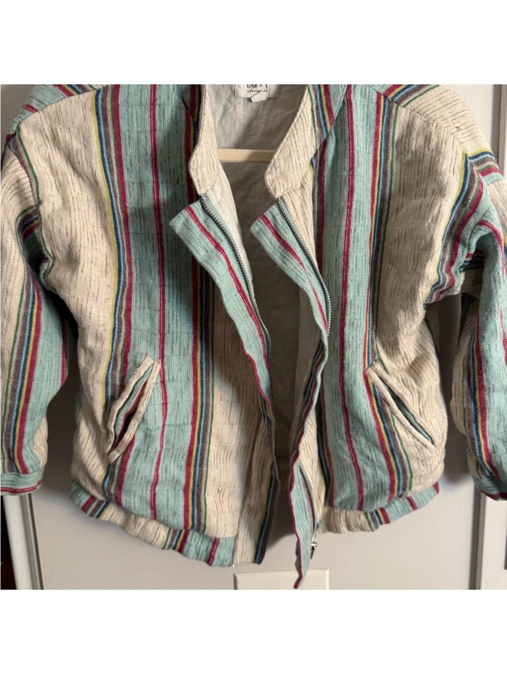 Anthropologie dRA LA Viola Striped Cropped Jacket | Multicolor | S - Picture 4 of 7